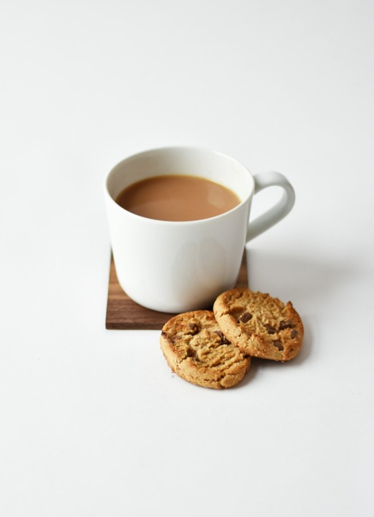 Cup of Adeni milk tea with cardamom